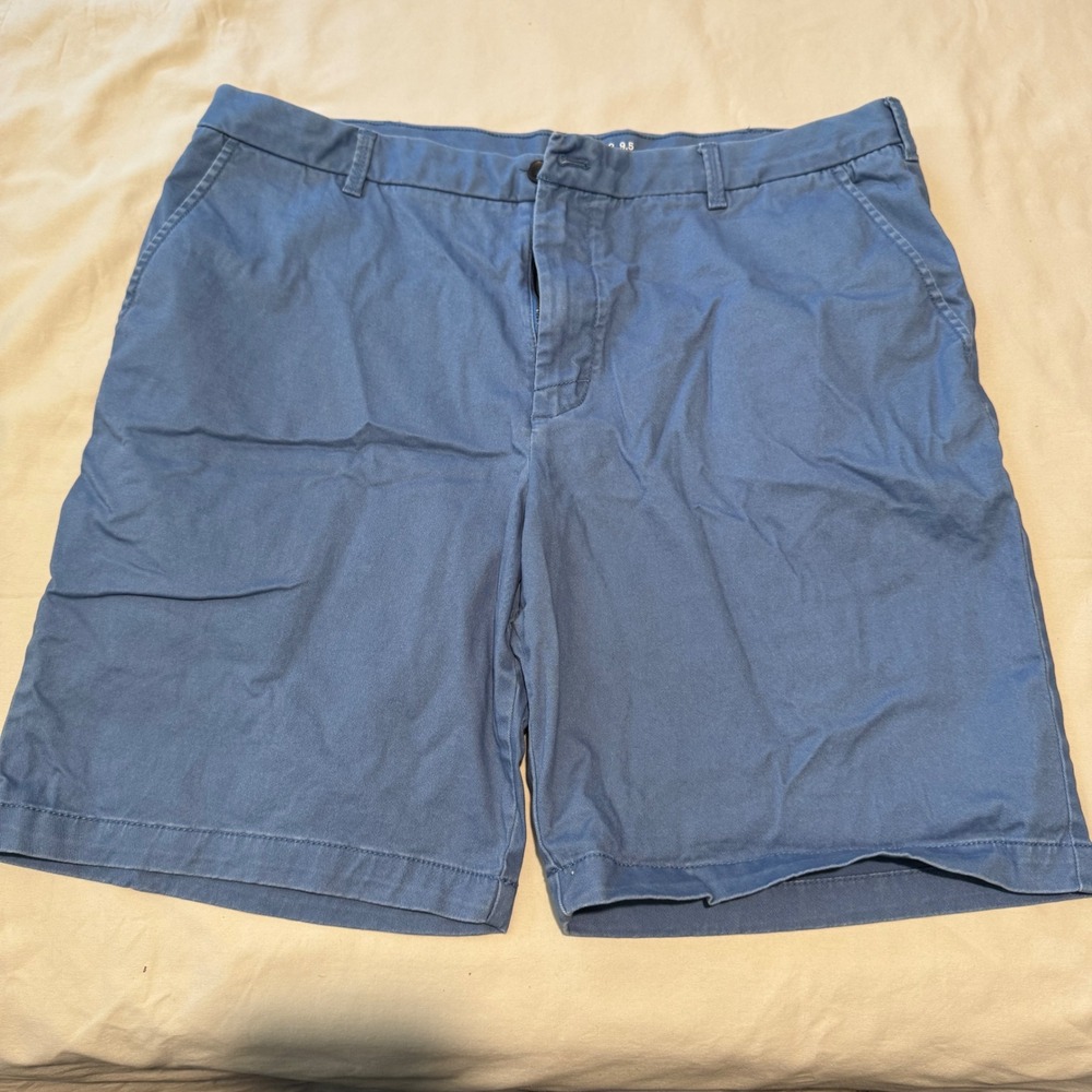 IZOD Saltwater Blue Stretch Shorts Mens 38 Waist 9.5 Inseam Casual chino